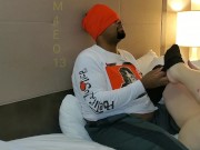 Sadistic sister inlaw dominates foot slave in pantyhose for her pleasure  10/16