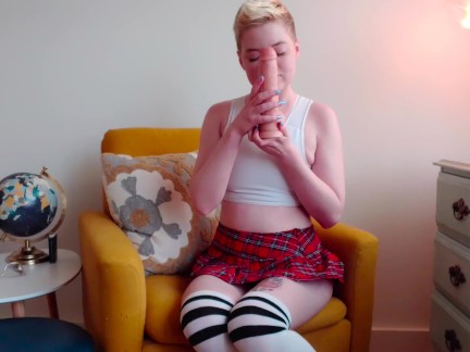 Femboy Begs Teacher for an A in Afterschool Suck and Fuck