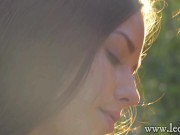 Two young & hot college lesbians outdoors running wild and love each other 12/16