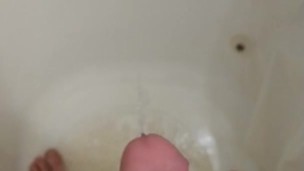 Peeing in shower