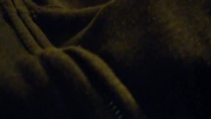 Young Latino Jerking His Big Uncut Cock In Public Through His Sport Pants