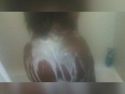  bbw shaking soapy ass