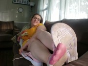 SLT Gym Shoe Sock Tease
