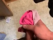 Almost got caught with stepmommy’s panties