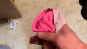 Almost got caught with stepmommy’s panties