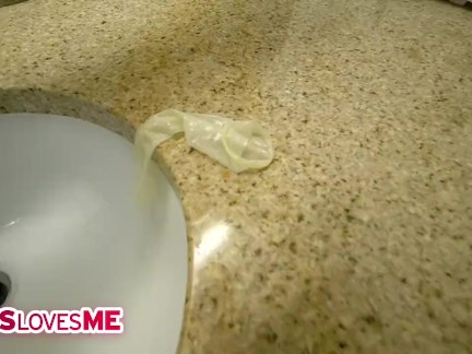 SisLovesMe - Sexy Stepsister Gets Her Stepbrother's Dick Wet