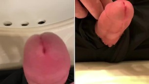 Cumming and pissing in the sink 4K HDR