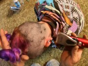 Chassidy Lynn - Head Shaved With Razor 3/16