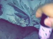 Ebony wet pussy masturbation while home alone