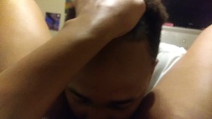 Had a long day at work so he ate my pussy until i cum
