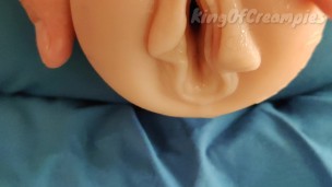 Solo Fleshlight Fuck - Loud grunting groaning orgasm inside pocket pussy