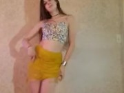 Striptease & dance to Mi Gente. Skirt/crop top to nude. 7/16