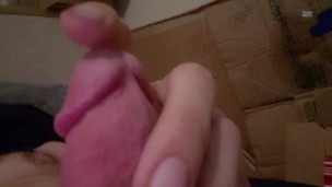 Rock hard cock I cum all over myself pt 1