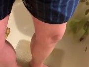 Morning Pee Before Getting My Shower