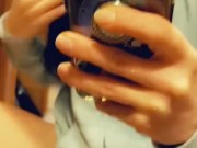 Snapchat Pussy Flashing in Red High Heels And Thigh High Stockings 11/16