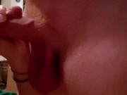 Pulling His Foreskin Back As Far As It Will Go 13/16