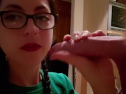 Pulling His Foreskin Back As Far As It Will Go 3/16