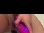 Tight pussy orgasm, masturbating with my 7 inch vibrator