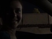 Jamie Stone POV Blowjob 12 - Baseball Player Gets Blowjob in Back Seat of Car - Hot Couple Action 1/16
