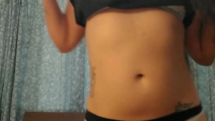 Horny young babe Playing with clit just to tease