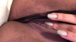 Playing with my wet pussy up close