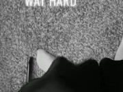 Grabbing my big dick.