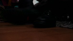 My sweaty, stinky and dirty feet, shoes and socks to worship after a party
