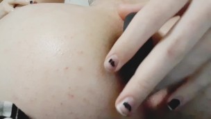 TOYING MY ASS TILL IT GAPES 
