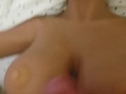 I slap her tits with my cock 2/16