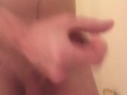 Playing with my big cock