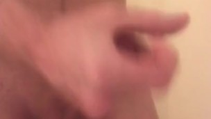 Playing with my big cock