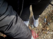 Минет на пляже от блядовитой незнакомки-Eva Last 6/16