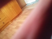 Skinny lanky male teen strokes juicy big cock 14/16