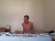 Skinny lanky male teen strokes juicy big cock 6/16