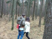 милфы гуляют в осеннем лесу, красивый минет, сперма в рот - Screenshot 11 of 16 - Stepmother