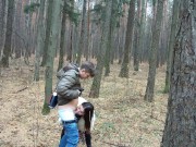 милфы гуляют в осеннем лесу, красивый минет, сперма в рот - Screenshot 13 of 16 - Forest Blowjob