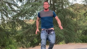 Pierce Paris Doing The Running Butthole Challenge In Public