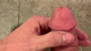 Just the tip - massive cumshot