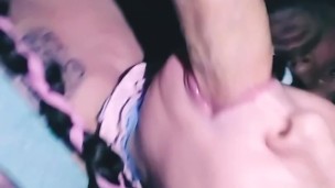 Backseat cutie sloppy deepthroat blowjob hot 