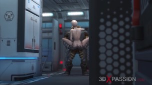 Sci-fi. Alien monster fucks agirl in the Mars base camp