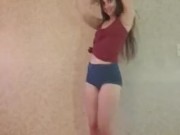 Shape of You by Ed Sheeran. Dance & striptease to nude.  4/16