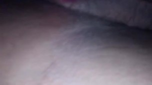 Pink toy in pretty black pussy