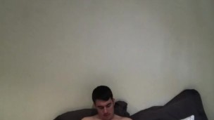 Stroking My White Cock In Black Socks