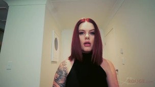 GIA ROUGE does her first ever BJ scene BUSTY TATTOOED REDHEAD