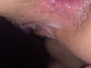 Dripping loads of husbands and others loads cum so hard after being full 12/16