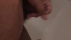 Masturbating in shower