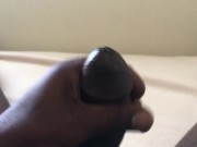 Stroking thick BBC Chocolate Pole
