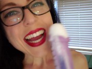 CastedinSilicone HUGE Purple Dildo Anal Play 3/16