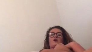 Lunch Break Solo Fuck Session (in glasses) 