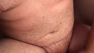Chubby teen pisses on self